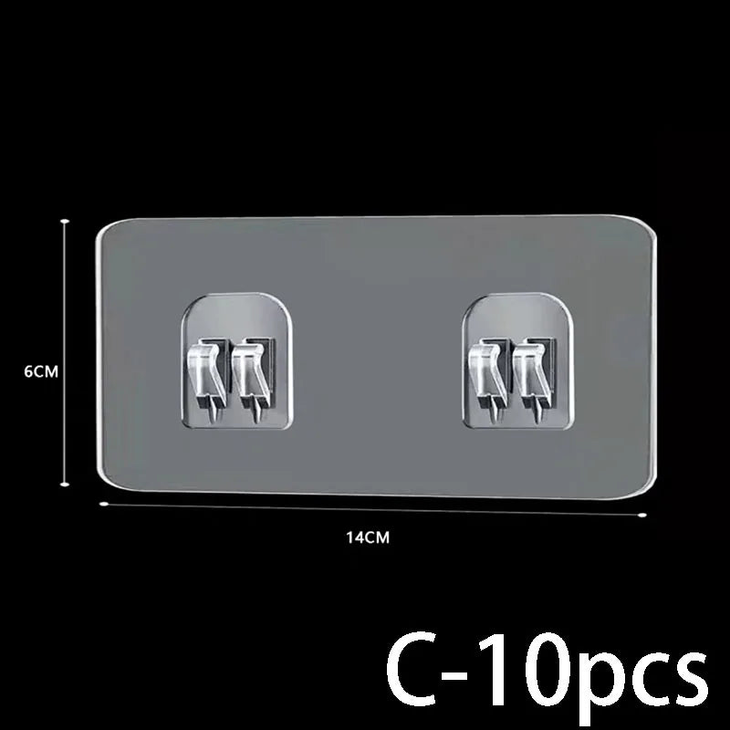Seamless Waterproof Strong Adhesive Self-adhesive Hook Shelf Sticker For Bathroom Kitchen Wall Shelf Rack Kitchen Storage Rack