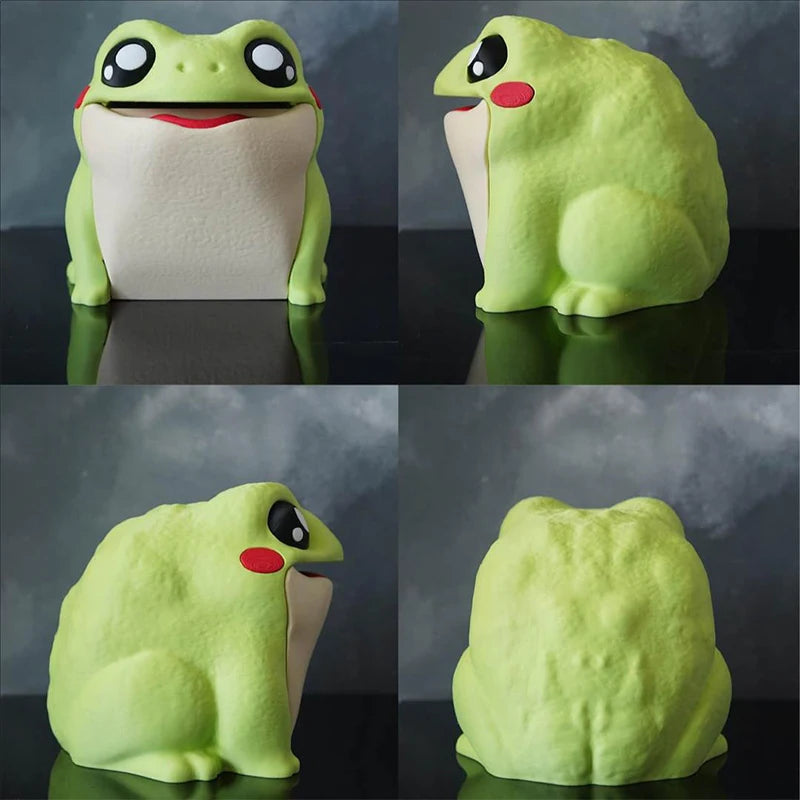 Cute Frog Bathroom Household Roll Paper Holder Living Room Kitchen Bedroom Toilet Big Mouth Tissue Organizer Hanger Home Items