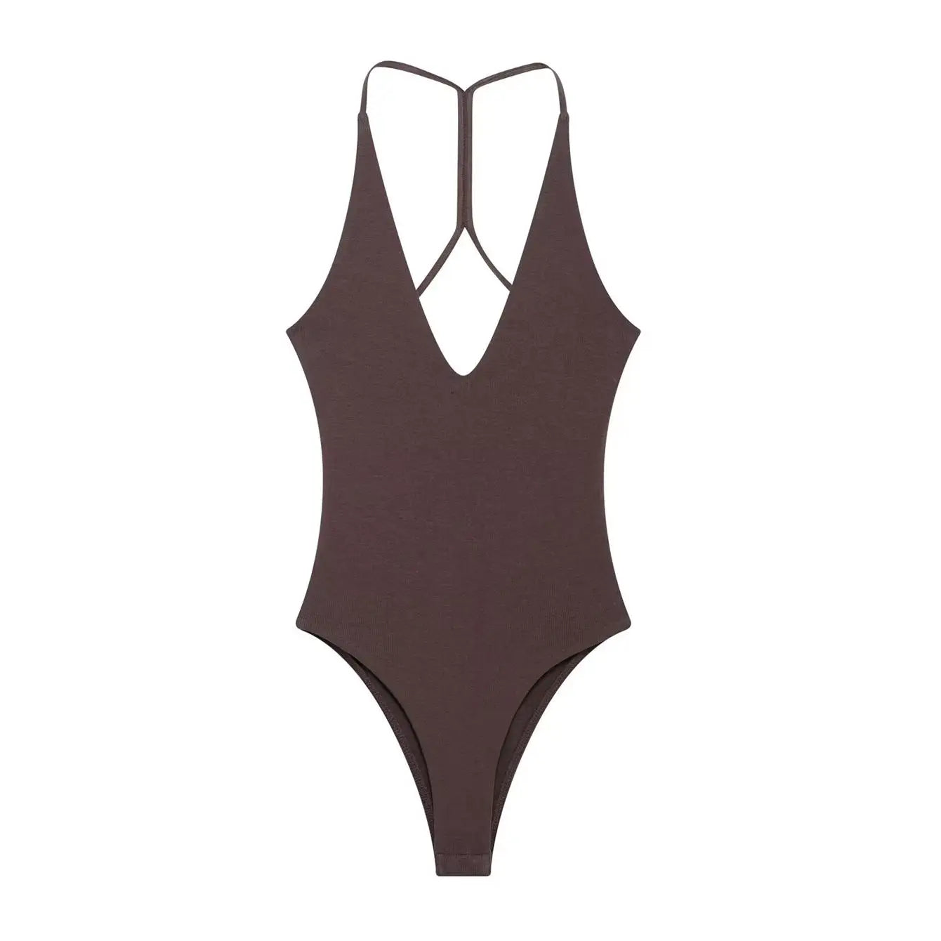 TFMLN Women Solid Bodysuit Sexy Backless Fashion Slim Women Top Chic V Neck Sling Body Suits Summer Female  High Street Outwear
