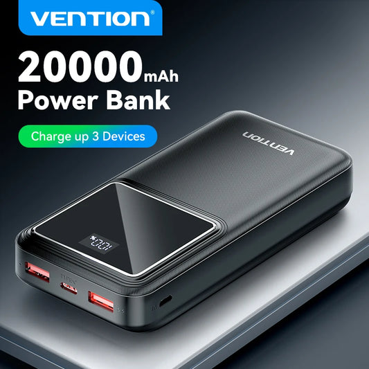 Vention 22.5W Power Bank 20000mAh/10000mAh PowerBank Portable Mobile Phone External Battery For iPhone16 Xiaomi Huawei Charging