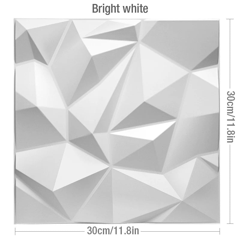 30x30cm wall renovation 3D Stereo Wall Panel Diamond Not self-adhesive tile 3D wall sticker living room Bathroom 3d wall paper