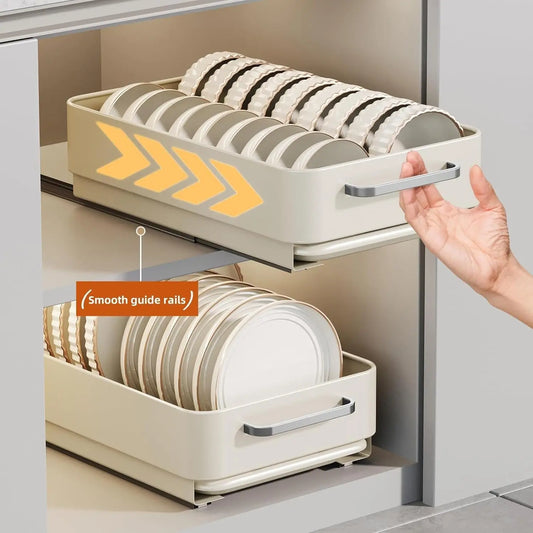 Pull Out Cabinet Organizer, Cabinet Slide Out Shelves for Kitchen, Cabinet Drawers for Bathroom, Living Room, Kitchen Clutter Or
