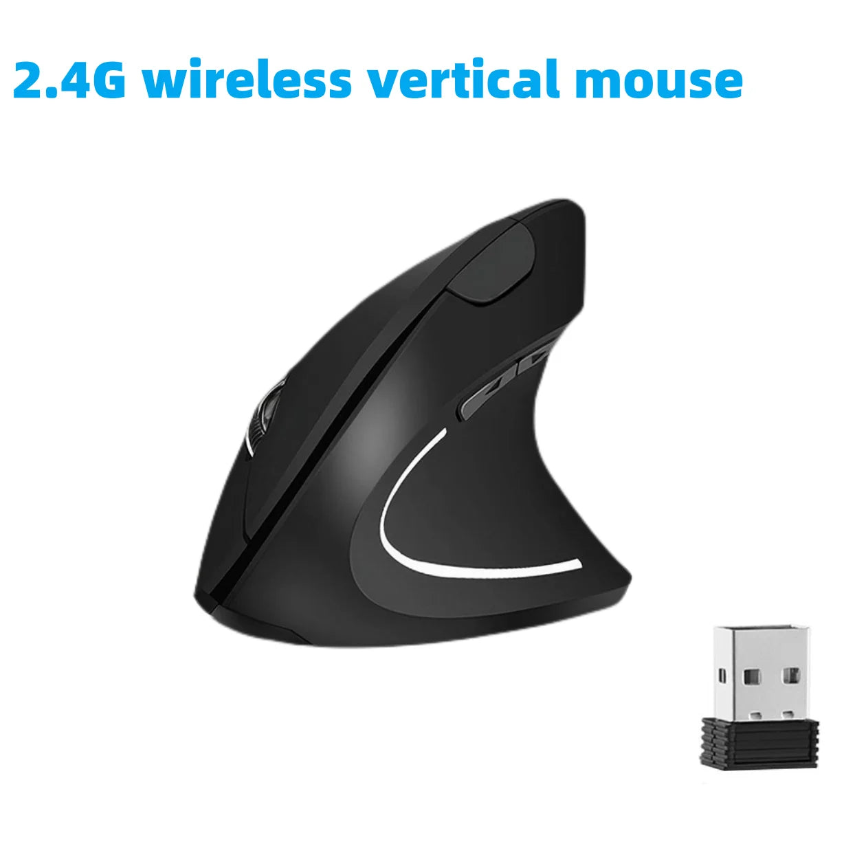 Popular New Style Right Hand White Fifth Generation Wireless  Vertical  Mouse