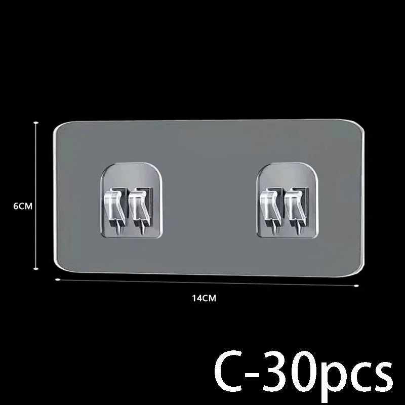 Seamless Waterproof Strong Adhesive Self-adhesive Hook Shelf Sticker For Bathroom Kitchen Wall Shelf Rack Kitchen Storage Rack
