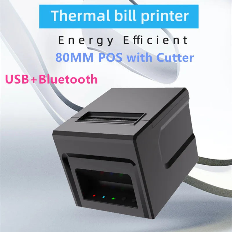 Cheapest Bluetooth Ethernet USB POS 80MM  thermal billing receipt printer with auto cutter andorid and win10
