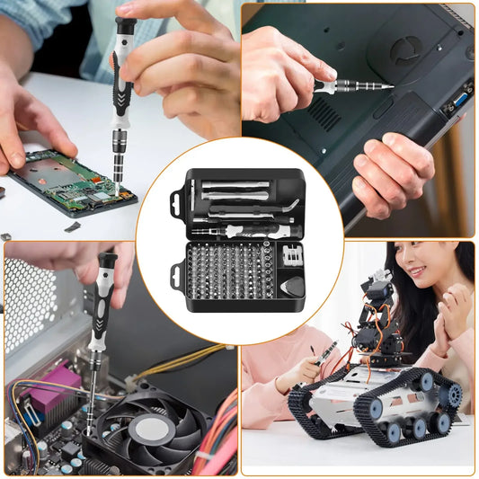 115 in 1Multifunctional Screwdriver Set Computer PC Mobile Phone Equipment Repair Screw Driver Insulation Manual Household Tools