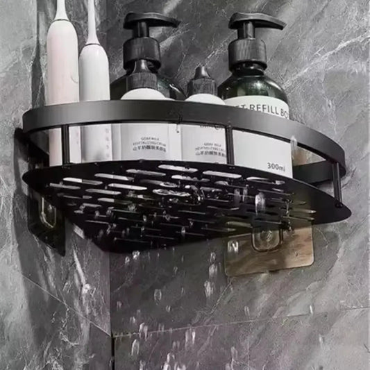2025 New Shampoo Rack  Bathroom Shelf  Alloy Makeup Storage Organizer Shower  Accessories No Drill Wall Corner Shelf