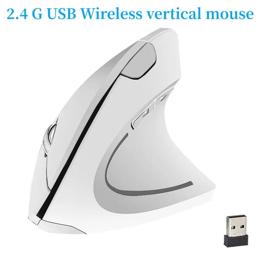 Popular New Style Right Hand White Fifth Generation Wireless  Vertical  Mouse